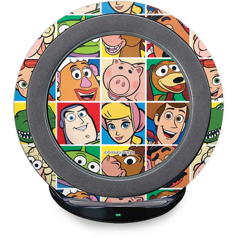 Disney Toy Story Characters Collage faces Fast Charge Wireless Charging Stand Skin